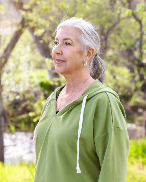 istock Senior woman finding peace in nature 2147633439