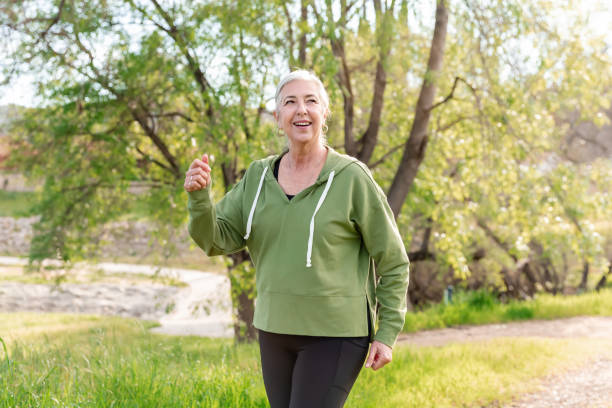 istock Woman walking on a nature trail 2147633546