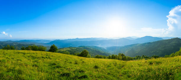 istock Carpathians mountains landscapes from green meadow 2147635818