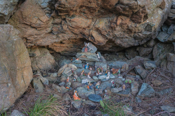 istock A nativity scene among the rocks. 2147636430