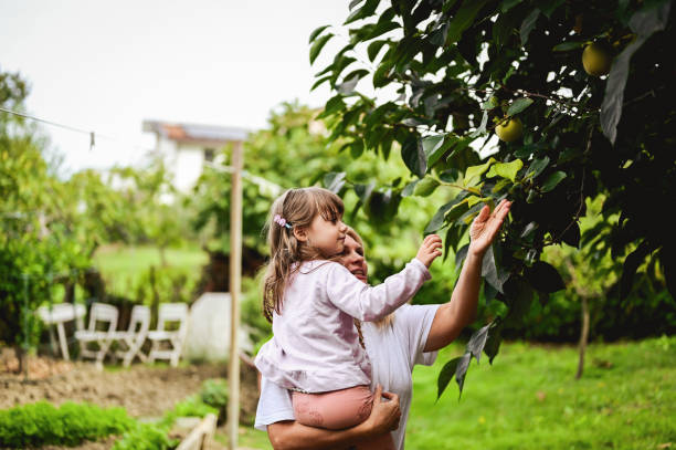 Exploring the nature with granddaughter.