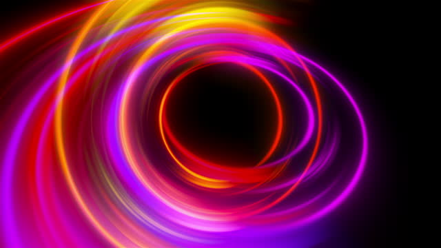 Luminous Swirling Glowing Circles