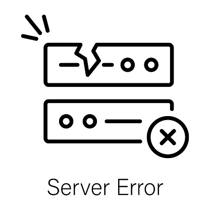 Server Error Stock Illustration - Download Image Now - Computer Network ...