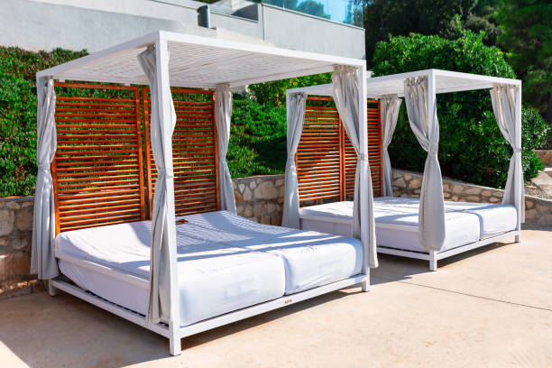 istock Leisure luxury outdoor bed 2147650042