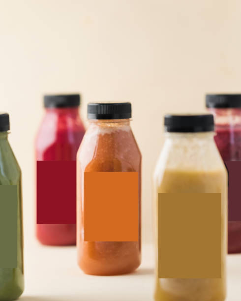 istock Assorted vegetable and fruit smoothies in plastic bottles. Detox, vegetarianism. 2147652762
