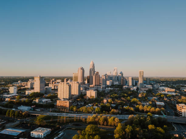 istock Charlotte NC Sunrise Aerial 2147655049