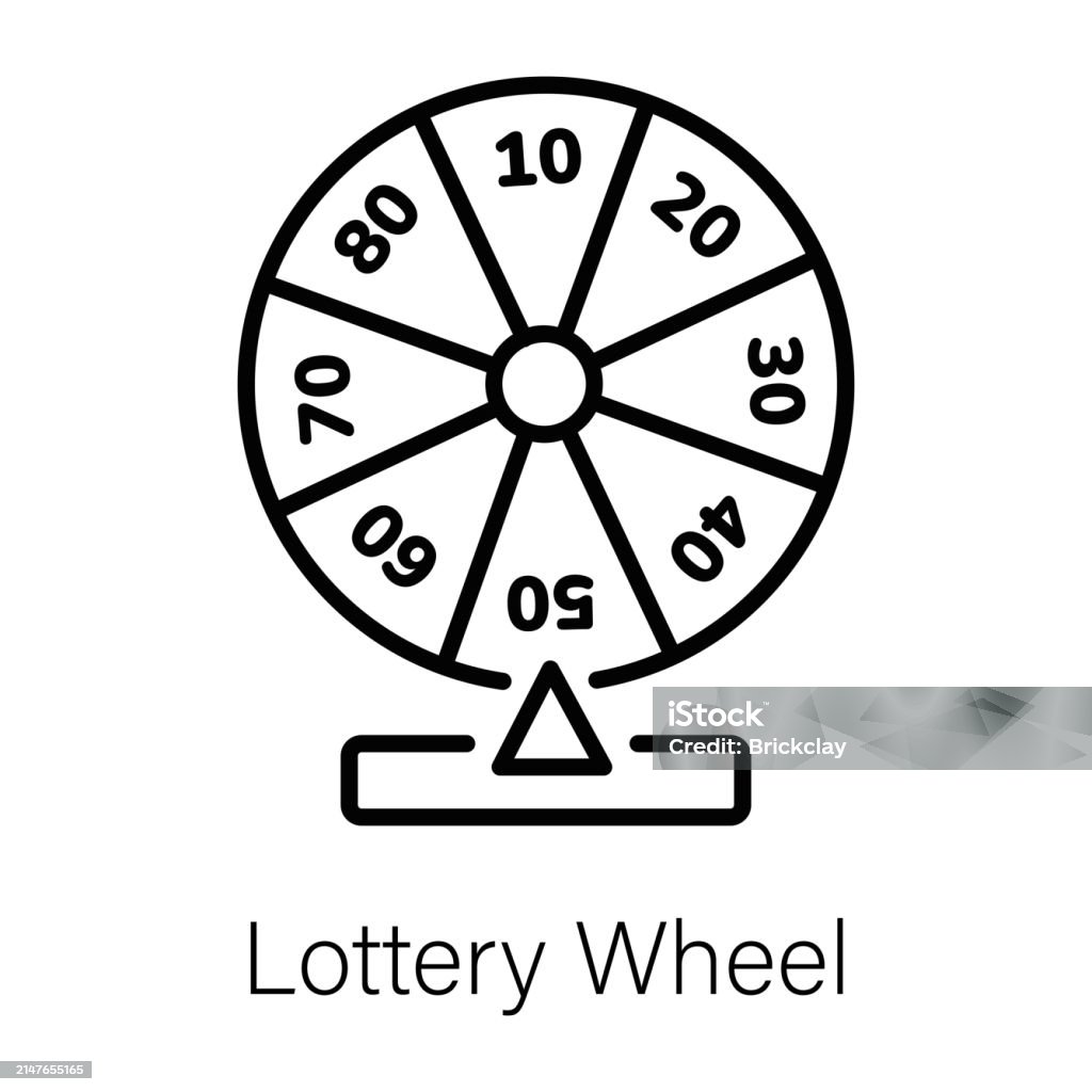 Wheeling Raffle Icon Lottery Wheel Stock Illustration - Download Image Now - Gambling, Icon ...