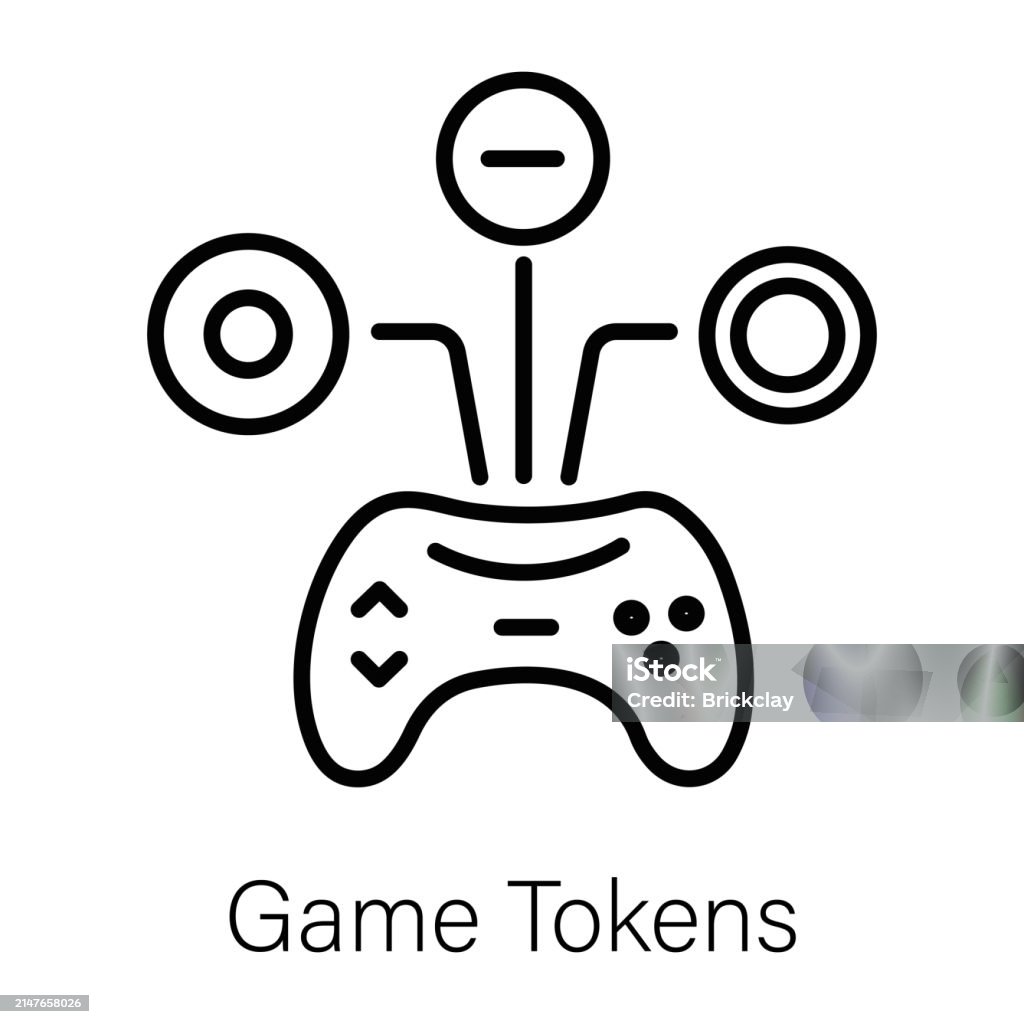 Token Games Raffle Game Tokens Stock Illustration - Download Image Now - Brand Name Video ...