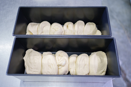 dough in mold