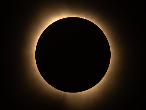 Total solar eclipse with corona 2024