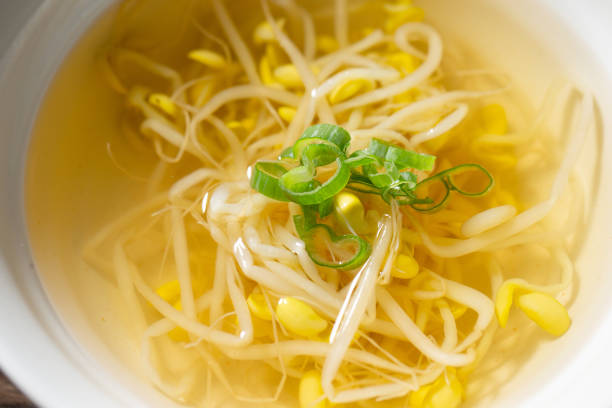 bean sprouts soup, Korean soup food