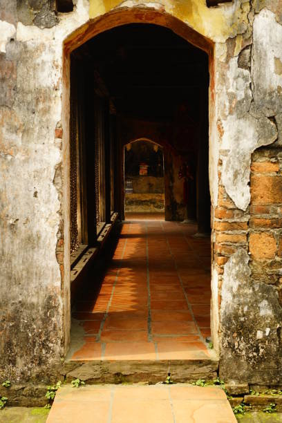 istock Close-up of Nom pagoda gate structure, Hung Yen 2147670049