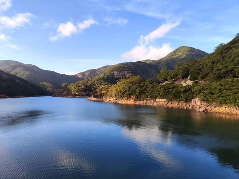 Tai Tam reservoir,  located in the Tai Tam Country Park in the eastern part of Hong Kong Island.