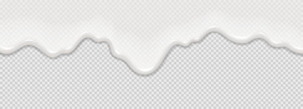 istock Yogurt, milk or cream surface creamy liquid melt splash flowing background. 2147671722