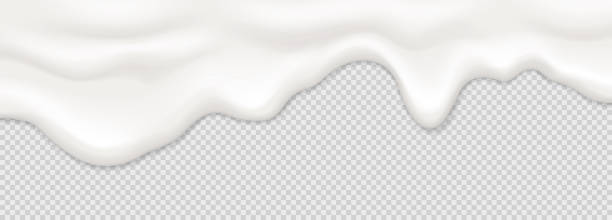 istock Yogurt, milk or cream surface creamy liquid melt splash flowing background. 2147671733