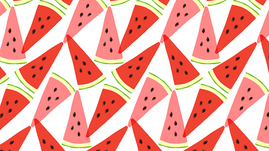 slice watermelon frame illustration material