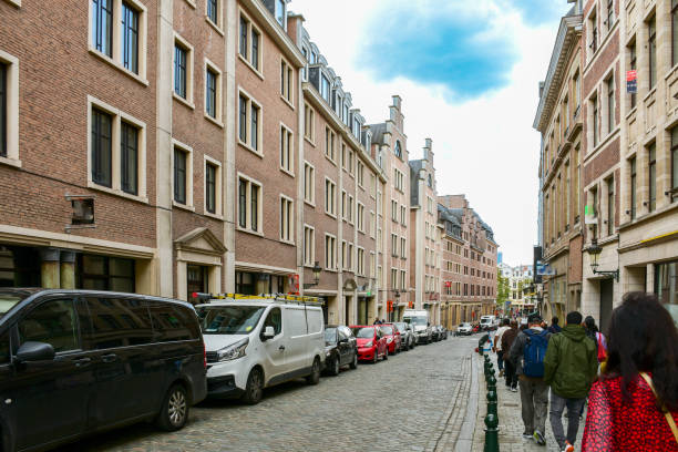 istock Street of Brussels 2147678409