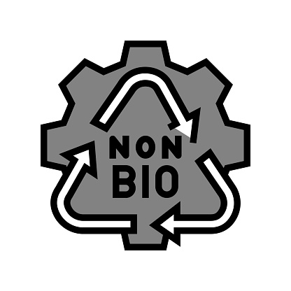 non biodegradable waste sorting color icon vector. non biodegradable waste sorting sign. isolated symbol illustration