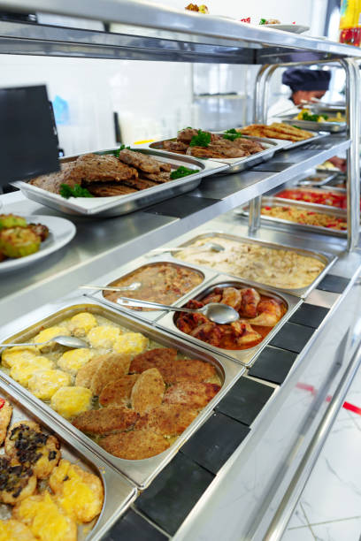 istock Variety of Food Displayed on Buffet Table 2147679401