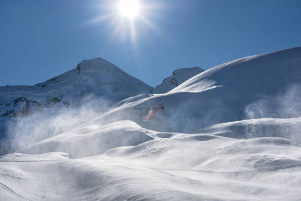istock Mountain Rescue Helicopter in Switzerland 2147680560