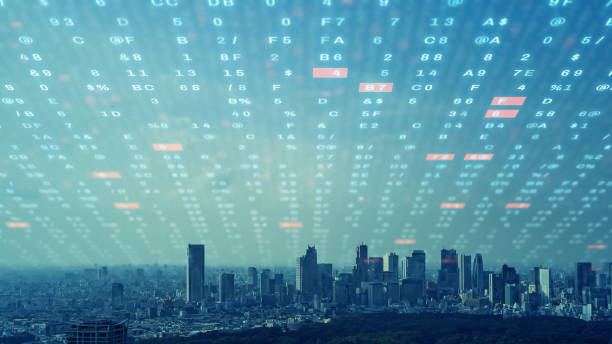istock Smart city and communication network concept. Digital transformation. 2147680685