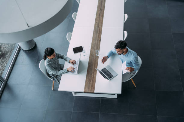 Business partners in meeting.