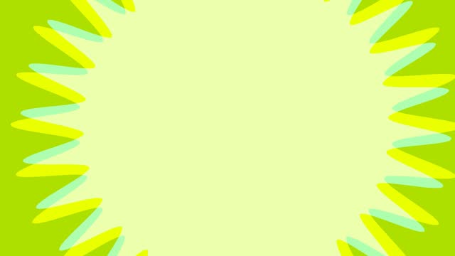 Chat message animation call out rotate on the lemon green background