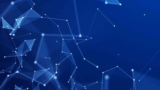 istock Abstract digital background of points and lines. Glowing plexus. Big data. Network or connection. Abstract technology science background. 3d rendering 2147686301