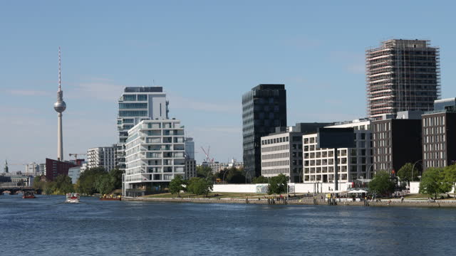 Skyline Berlin with River Spree