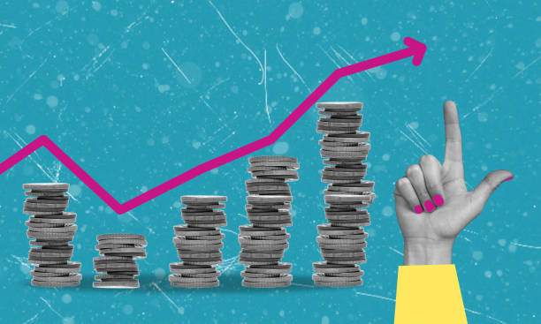 istock Creative image banner collage hand picture shows on the growth chart. 2147691960