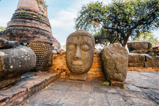 Wat Ratchaburana in Ayutthaya historical park in Ayutthaya in Thailand.