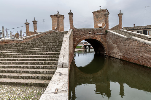 Comacchio is a city and state in the Adria in the province of Ferrara in the region of Emilia-Romagna in Italy