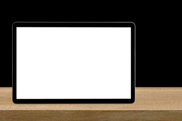modern laptop computer  isolated on the desk