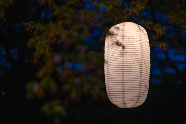 istock Japanese lanterns that glow at night 2147705055