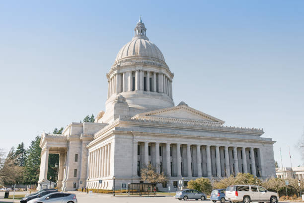 Olympia, USA. Washington State Capitol on a sunny day
