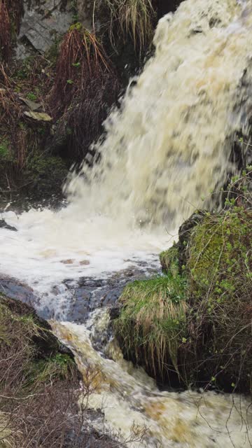 Fast flowing stream in a rural location