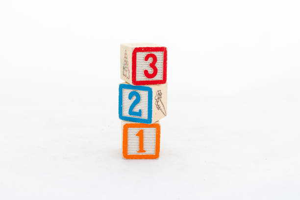 istock Colorful blocks with numbers stacked isolated on white background 2147707223