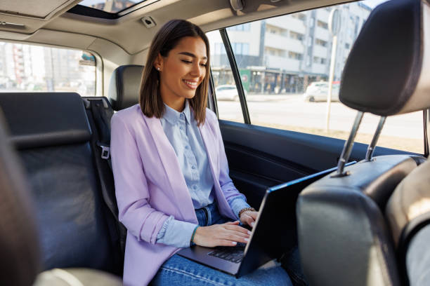 istock Businesswoman commuting to work 2147707535