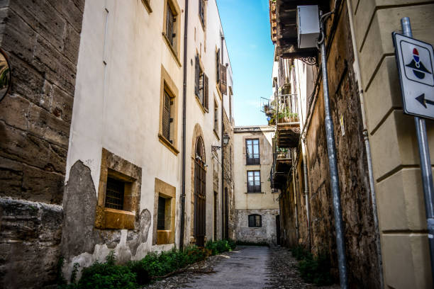 Alley Between Buildings Of Palermo, Sicily