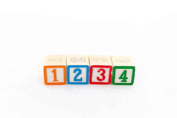 istock Wooden alphabet number blocks 1234 isolated on white background 2147707745