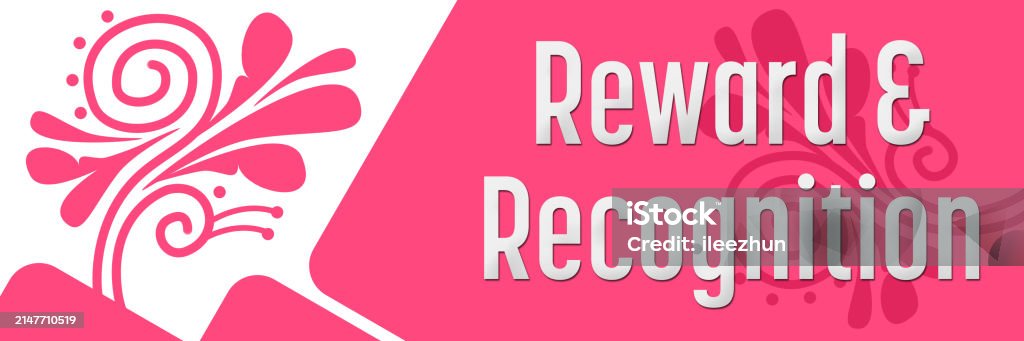 Reward Box. Word Design Reward And Recognition Design Element Pink Left Rounded Box Horizontal ...