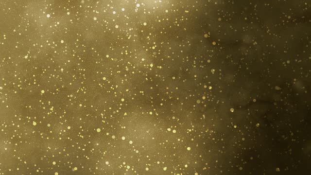 Molten Gold Dream: Serene Fluid Motion in a Glittering Stardust Background Animation