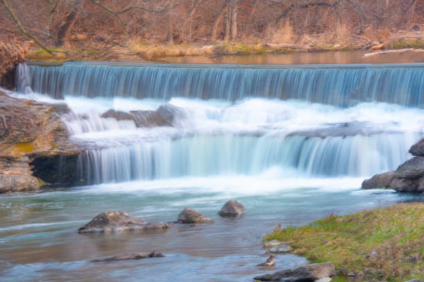 istock Waterfall-Pipe Creek Falls- Cass County, Indiana 2147714898
