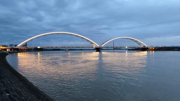 istock panoramic view of the bridge over Danube river in Novi sad, reflected in the water surface 2147714995