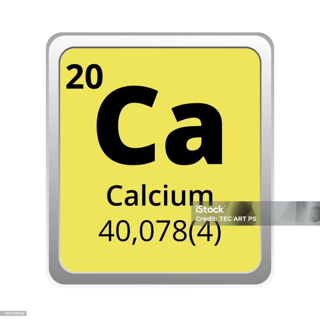 Calcium Element Gradient Periodic Table Element Calcium Stock Illustration - Download Image Now ...