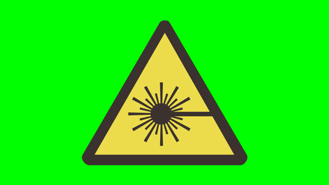 Appearance of the laser danger sign