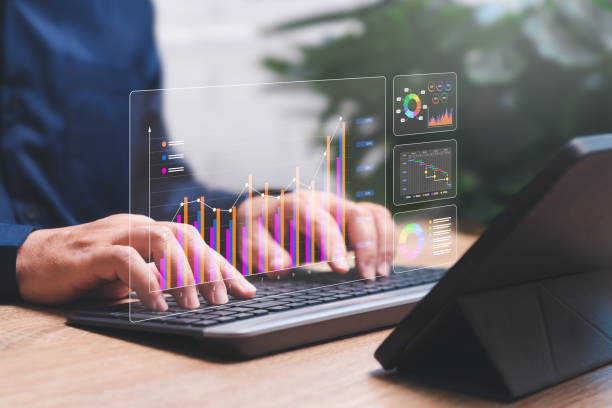 istock Digital marketing data management concept, Businessman use tablets to plan future business growth and analyze charts strategically for sustainable development and financial long-term investment. 2147722633