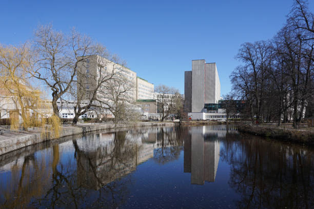 istock View of a lake by buildings 2147722916