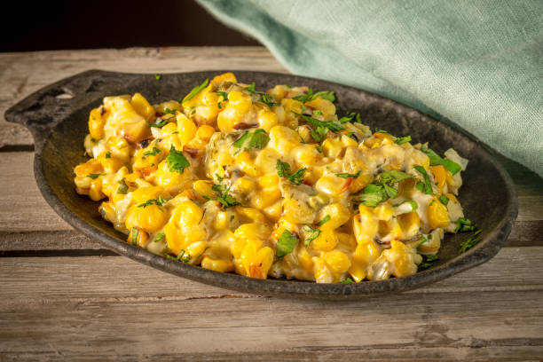 istock Creamed Corn with Poblano Peppers and Fresh Cilantro 2147723366