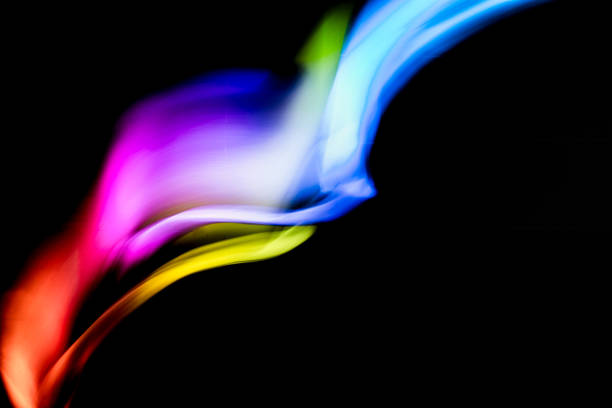 istock Abstract colorful irregular lines background. Long exposure. Light painting photography. 2147724751